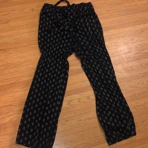 Black Flowy Pants